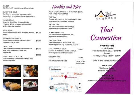 nambour thai kitchen|thai connection nambour menu.